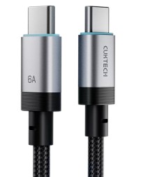 Usb Кабель-зарядка Type-C на Type-C Cuktech CTC615S 6A 240W 15см черный