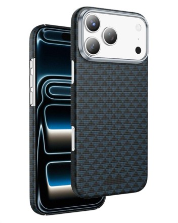  Накладка для i-Phone 17 Pro Max Keephone Kevlar Paris MagSnap синий