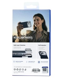 Накладка для i-Phone 17 Pro Max Keephone Kevlar Paris MagSnap синий