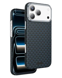 Накладка для i-Phone 17 Pro Max Keephone Kevlar Paris MagSnap синий