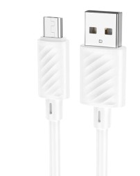 Usb Кабель-зарядка Micro Hoco X88 Cool 2.4A 1м силиконовый белый