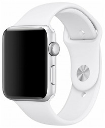 Сменный браслет силиконовая для Apple Watch 38mm белый