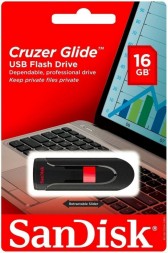 3.0 USB флеш накопитель SanDisk 16GB CZ600 Cruzer Glide (SDCZ600-016G-G35) черный