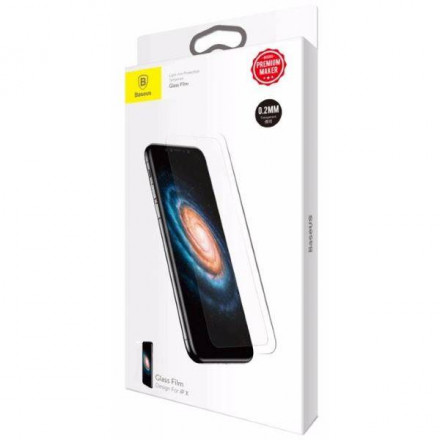 Защитное стекло Baseus для i-Phone X 0,20мм SGAPIPHX-ASB02