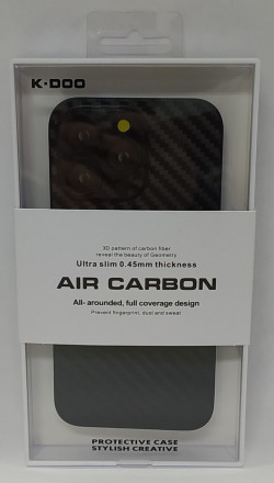 Накладка для i-Phone 13 Pro 6.1&quot; K-Doo Air Carbon пластик чёрная
