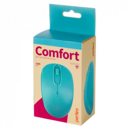 Мышь беспроводная Perfeo Comfort USB/DPI 1000/3 кнопки/2AAA бирюзовая