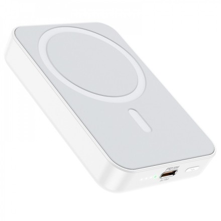  Powerbank магнитный с MagSafe Borofone BJ25 Plus 10000mAh Type-C белый