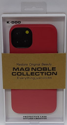 Накладка для iPhone 13 K-Doo Mag Noble кожаная красная