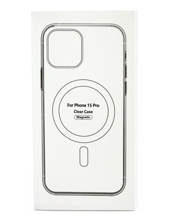  Накладка для i-Phone 15 Pro силикон MagSafe Clear Case