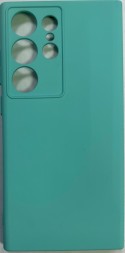 Накладка для Samsung Galaxy S24 Ultra Silicone cover без логотипа бирюзовый