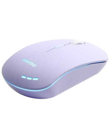 Мышь проводная беззвучная с подсветкой Smartbuy 288 сиреневая (SBM-288-V)