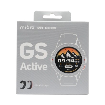  Умные часы Mibro GS Active (XPAW016) c русским языком + 2 ремешка белый