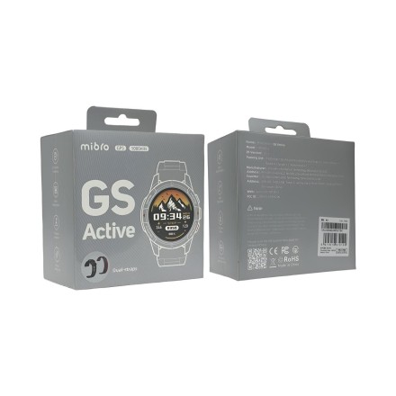  Умные часы Mibro GS Active (XPAW016) c русским языком + 2 ремешка белый