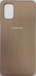 Накладка для Samsung Galaxy M51 Silicone cover пудро
