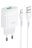  Сетевое зар. устр. Hoco C72Q QC3.0 1USB с шнуром Micro, белое