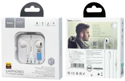 Стереонаушники Hoco L7 Plus с микрофоном Lightning белые