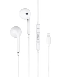 Стереонаушники Hoco L7 Plus с микрофоном Lightning белые