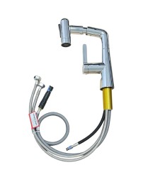 Выдвижной кухонный смеситель Mijia Pull-Out Basic Faucet S1 MJCLSMPLT01DB серебристый