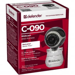 Веб-камера Defender C-090 0.3Мп/640x480/USB/3.5мм/1.4м