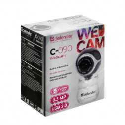 Веб-камера Defender C-090 0.3Мп/640x480/USB/3.5мм/1.4м