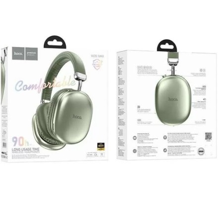  Стереонаушники Bluetooth полноразмерные Hoco W35 Max V5.3/45ч зеленые