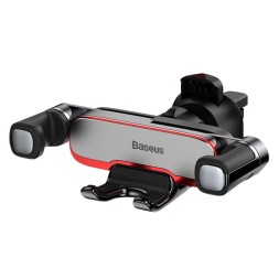 Держатель в автомобиль в воздуховод Baseus Lateral Gravity SUYL-HU01 серебристый
