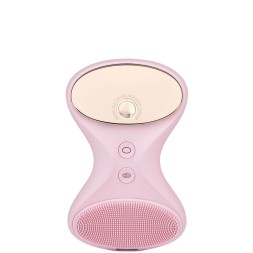 Аппарат для ультразвуковой чистки и массажа лица BeGlow TIA MAS розовый