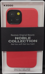 Накладка для i-Phone 14 Plus K-Doo Noble кожаная красная