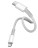  Кабель-зарядка Type-C на Lighting Baseus High Density Braided 2м (CATLGD-A02) 20W белый