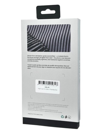  Накладка для Samsung Galaxy Z Flip 6 Pitaka Premium Woven Case черно-серая