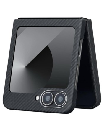  Накладка для Samsung Galaxy Z Flip 6 Pitaka Premium Woven Case черно-серая