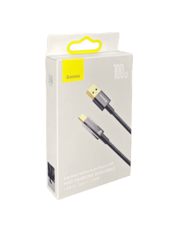  Usb Кабель-зарядка TYPE-C Baseus Explorer 1м (CATS000201) 100W черный