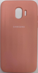 Накладка для Samsung Galaxy J2 (2018) Silicone cover розовая