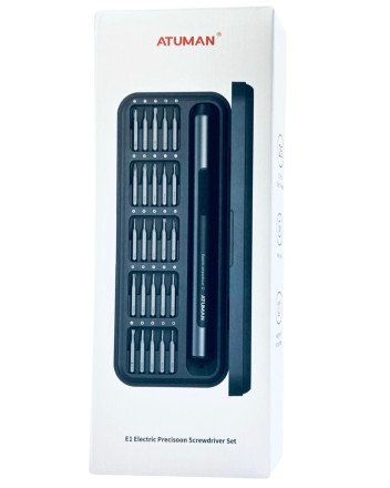  Отвертка электрическая 25в1 ATuMan Е1 Electric Precisoon Screwdriver Set черная