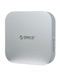 Док-станция + хаб Orico M47P для 2 SSD M.2 USB3.2x3/MicroSD/TF/Совместим с Mac Mini M4 серебристый