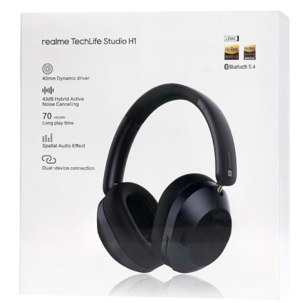  Стереонаушники Bluetooth полноразмерные Realme TechLife Studio H1 белые