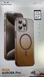 Накладка для i-Phone 15 Pro Max Keephone Aurora Pro Magsafe коричневый