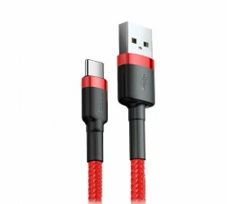 Usb Кабель-зарядка TYPE-C Baseus Cafule 2A 2м (CATKLF-C09) красный