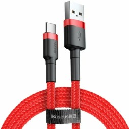 Usb Кабель-зарядка TYPE-C Baseus Cafule 2A 2м (CATKLF-C09) красный