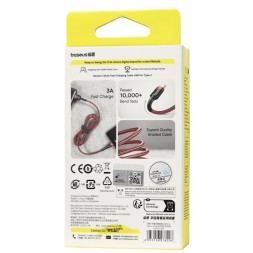 Usb Кабель-зарядка TYPE-C Baseus Cafule 2A 2м (CATKLF-C09) красный