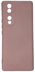 Накладка для Huawei Honor 70 5G Silicone cover без логотипа пудро