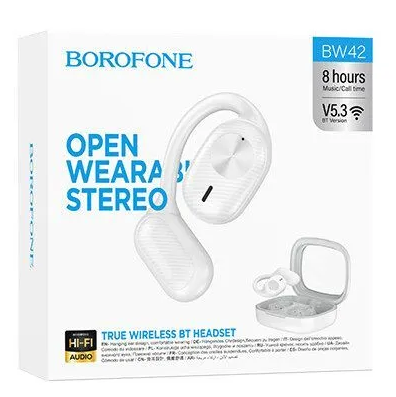  Беспроводные наушники TWS Borofone BW42 BT5.3//8ч белый