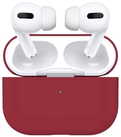  Силиконовый чехол для AirPods Pro малиновый