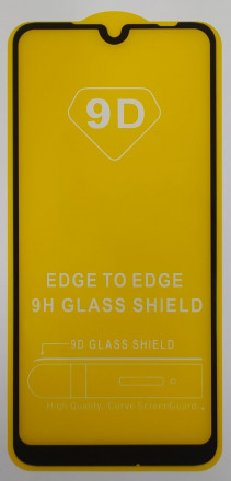 Защитное стекло для Xiaomi Redmi S3/Y3 9D черное