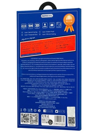  Защитное стекло для i-Phone 12/12 Pro 6.1&quot; Remax GL-27 3D чёрное