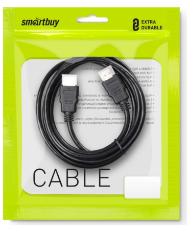  Кабель HDMI - HDMI v1.4 Smartbuy (K-353-152) 1.5м