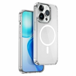 Накладка для i-Phone 15 Pro Max Wiwu Magsafe MCC-101 силиконовая прозрачная