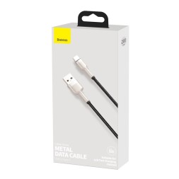 Usb Кабель-зарядка TYPE-C Baseus Cafule Series Metal Data Cable 2м (CAKF000201) 66W черный