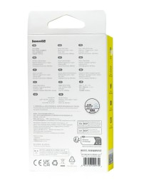 Usb Кабель-зарядка TYPE-C Baseus Cafule Series Metal Data Cable 2м (CAKF000201) 66W черный