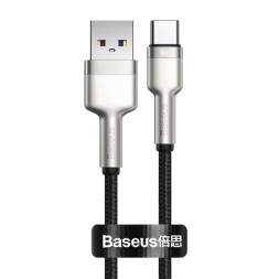 Usb Кабель-зарядка TYPE-C Baseus Cafule Series Metal Data Cable 2м (CAKF000201) 66W черный